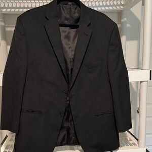 Haggar Men's Dark Pinstripe Blazer